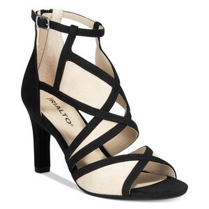 RIALTO Ria Colorblocked Caged Dress Sandals Women's 10